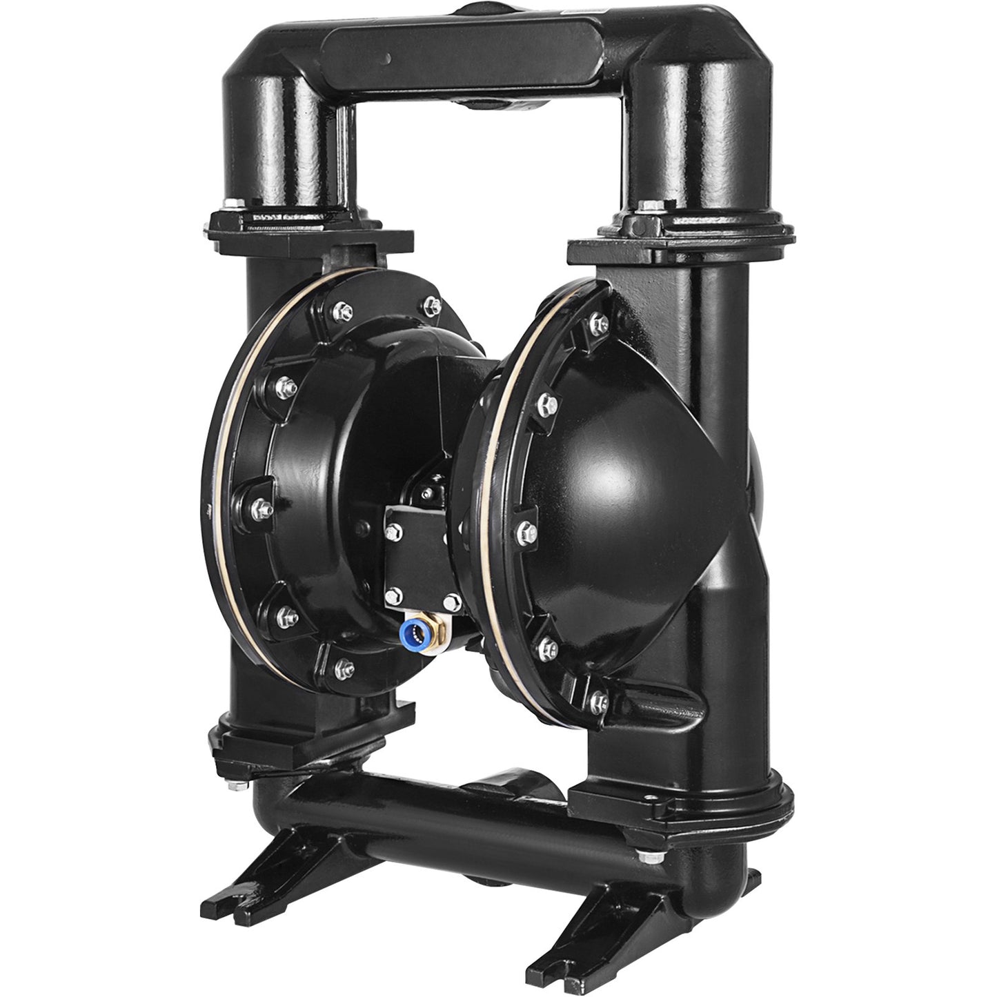 Luftdriven dubbelmembranpump, 2 tums inlopp och utlopp, kropp av aluminiumlegering, 75 GPM & Max 120PSI, Nitrilmembranöverföringspump för petroleum, diesel, olja och lågviskösa vätskor