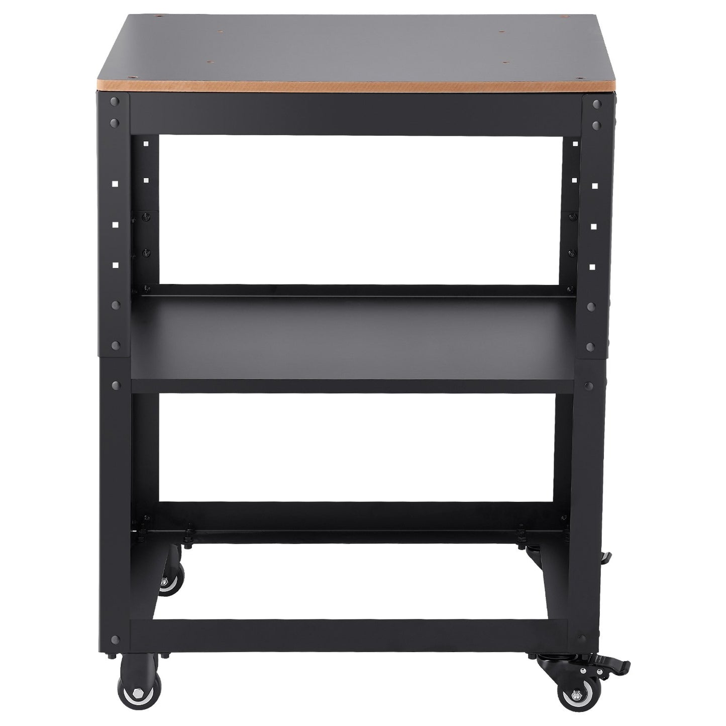 Planhyvel Hyvelställ 100 lbs/ 45 kg tunga laster Hyvelbord med tre växlar i höjdled med 4 stabila hjul och förvaringsutrymme