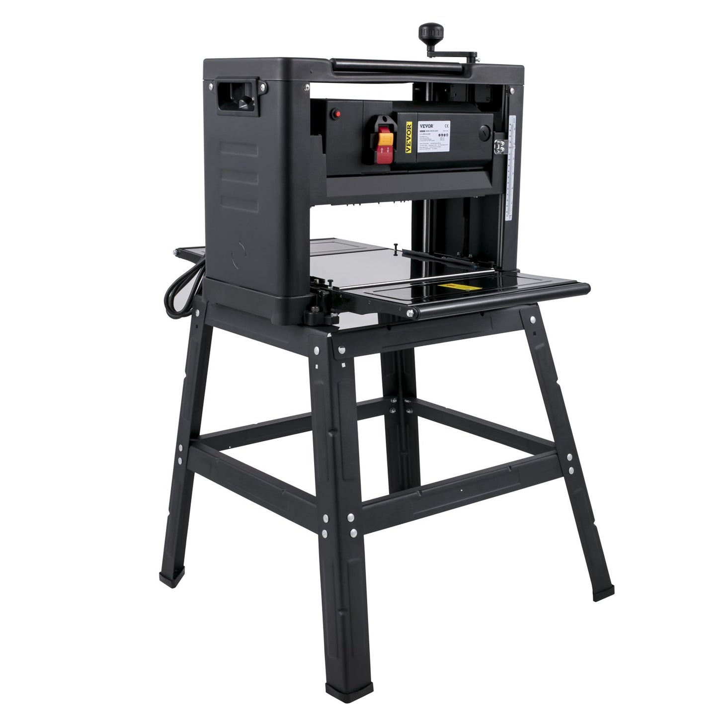 Thicknesser 13-inch Bench Planer 2000W Wood Planer 8000 rpm Wood Planer 10 AMP Wood Planer Foldable 6m/min Planing Speed with Iron Stand Dust Extractor for Woodworking Wood Plank