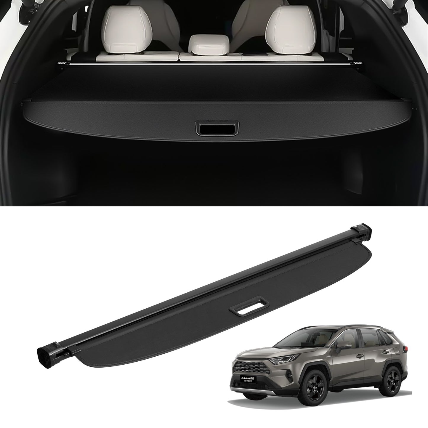 Retractable cargo cover for Toyota RAV4 2019-2024 Tailgate upgrade