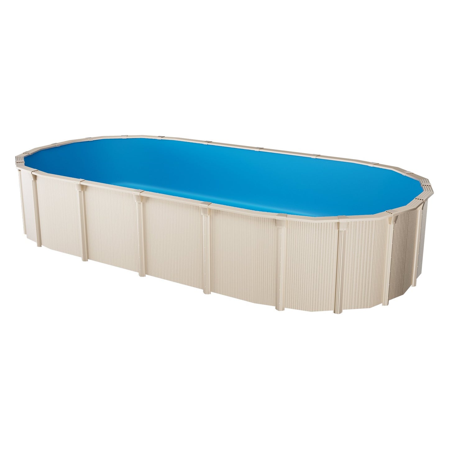 Oval Pool Liner 22 x 12,3 ft Overlapp Style Pool Liner 52in Vägghöjd