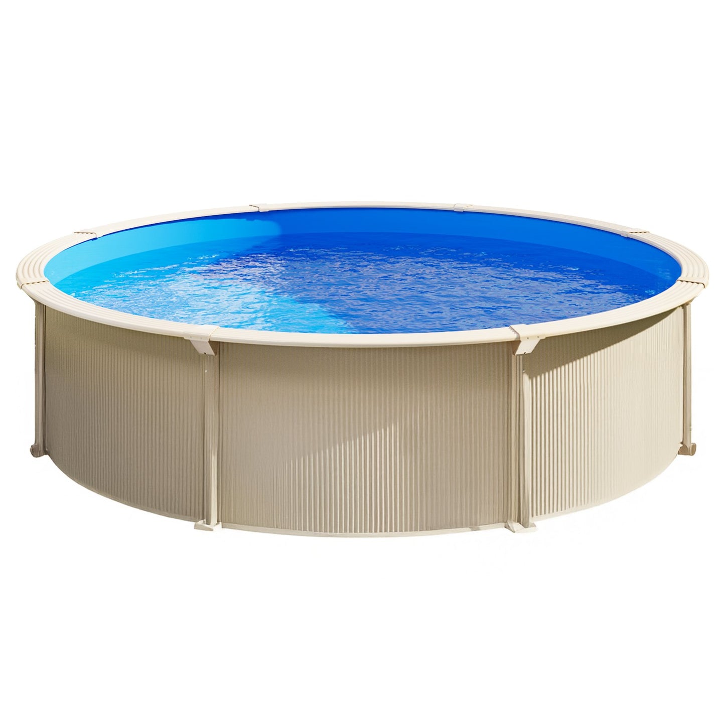 Round Pool Liner 15ft Unibead Pool Liner 47in Vägghöjd Enfärgad