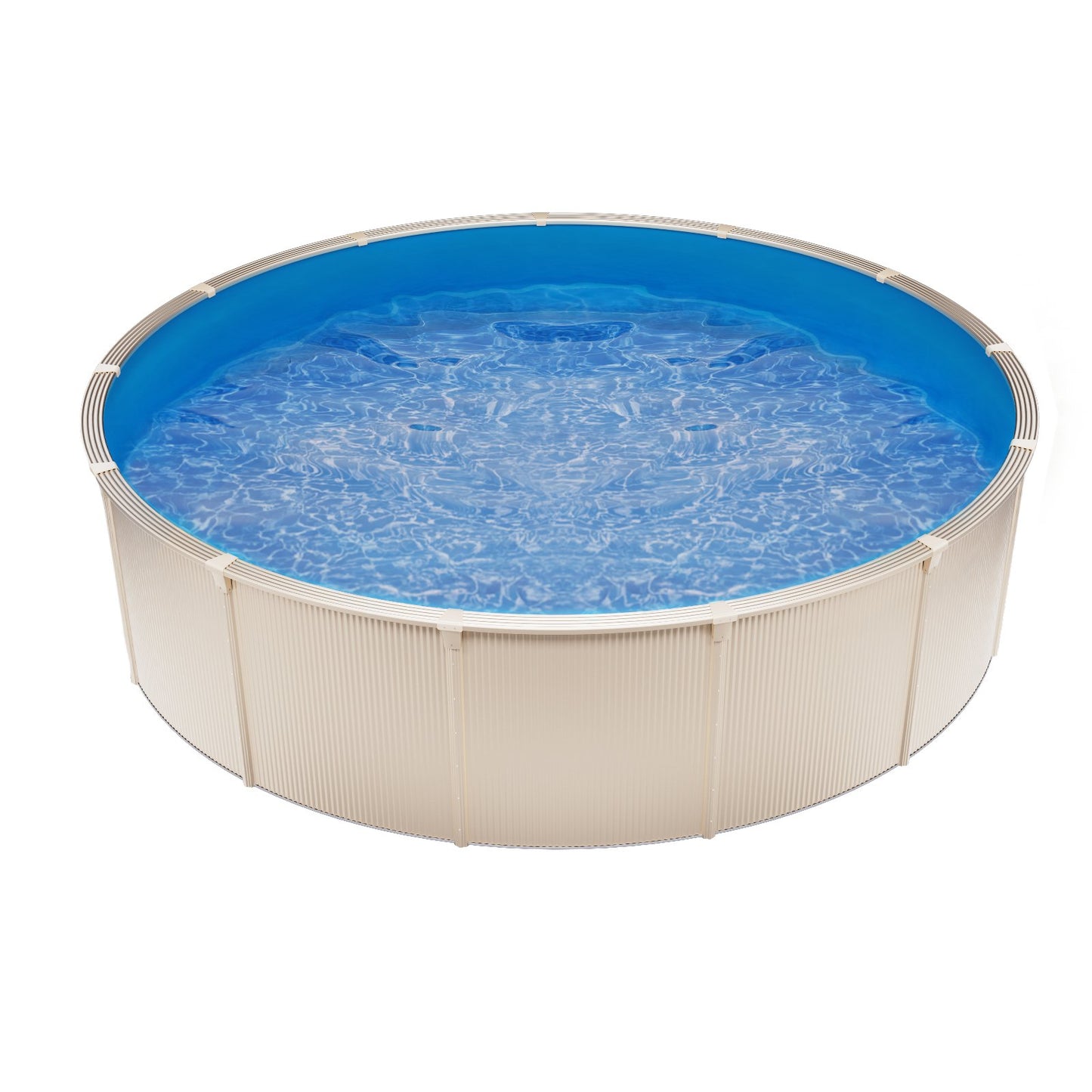 Round Pool Liner 15ft Unibead Pool Liner 47in Vägghöjd Enfärgad