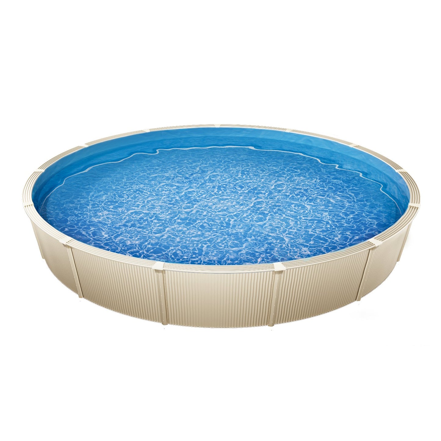 Round Pool Liner 18ft Overlap Pool Liner 52in Wall Height Solid Color