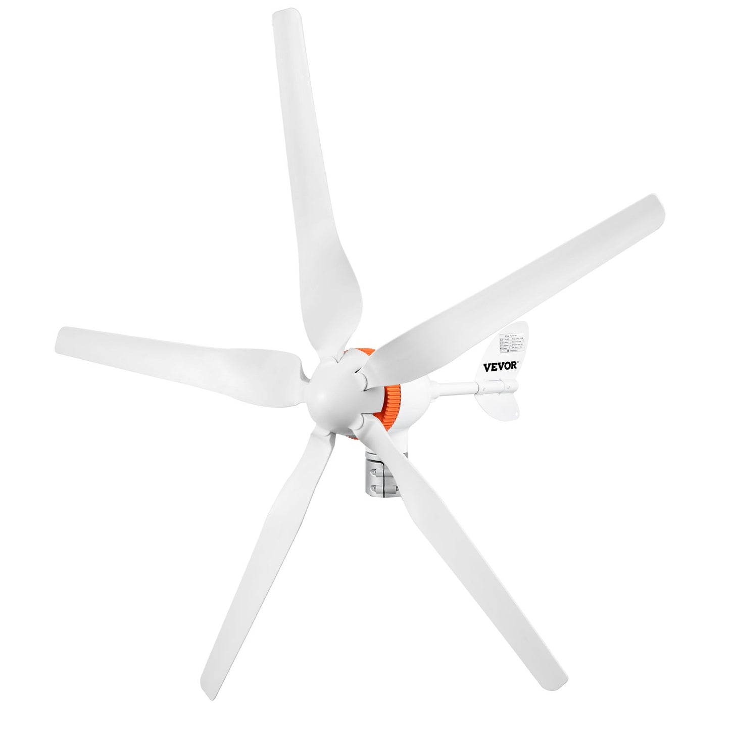 Wind turbine generator, 12V/AC wind turbine kit, 500W wind power generator with MPPT controller 5 blades Automatic adjustment upwards Suitable for terrace, marine, motorhome, cottage, boat