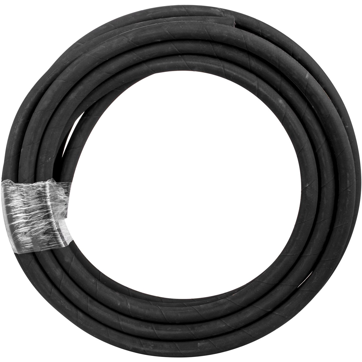 Hydraulslang 1/4 tum x 50 fot, lindad hydraulslang 5800 PSI, gummihydraulslang med 2 höghållfasta ståltrådsflätor, bulkhydraulslang -20°C till 140°C, flexibel hydraulslang