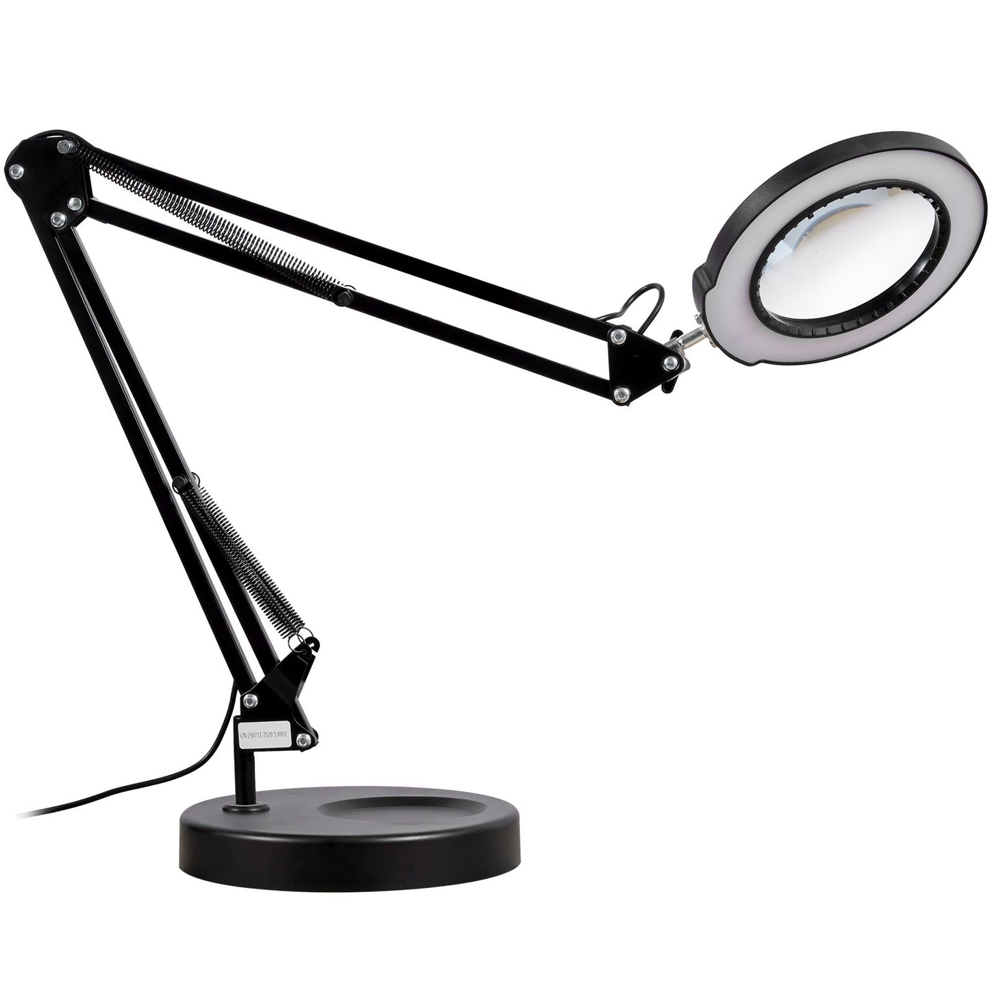 Förstoringsglas med ljus & bas 5X förstoringslampa 4,3" lins 5 färg