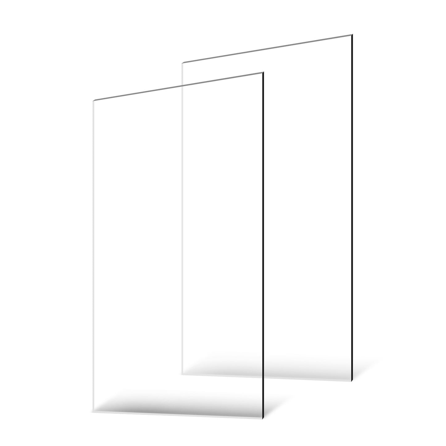 2-pack plexiglass acrylic sheets 24 x 48 in plastic sheets 1/8 in thick