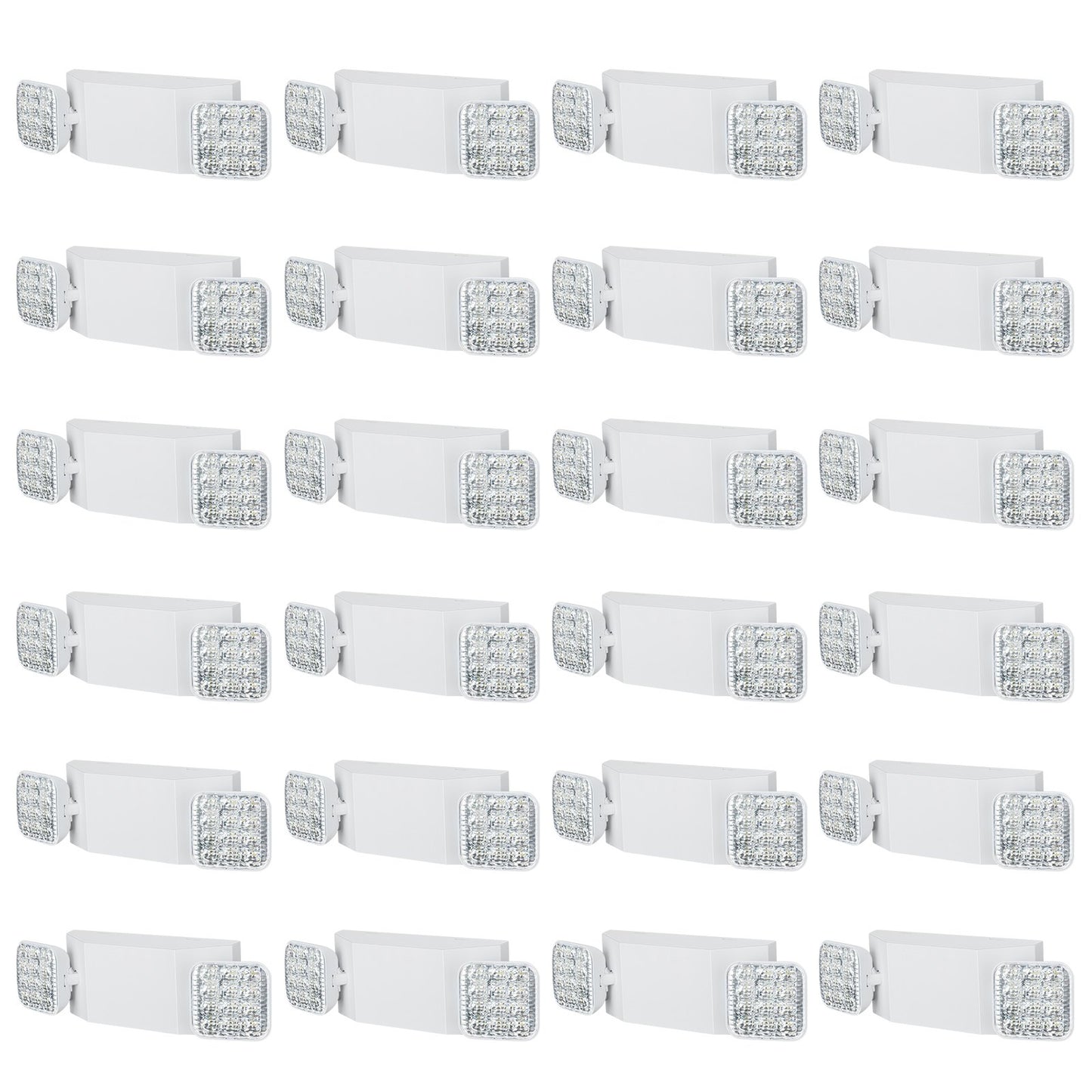 24 PCs Kommersiellt nödljus LED-utgångsbelysningsarmatur Backup-batteri