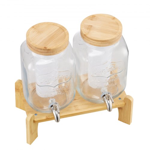Dryckesdispenser 3,8L Dryckesdispenser För Fester Glas Med Ställning 2 ST