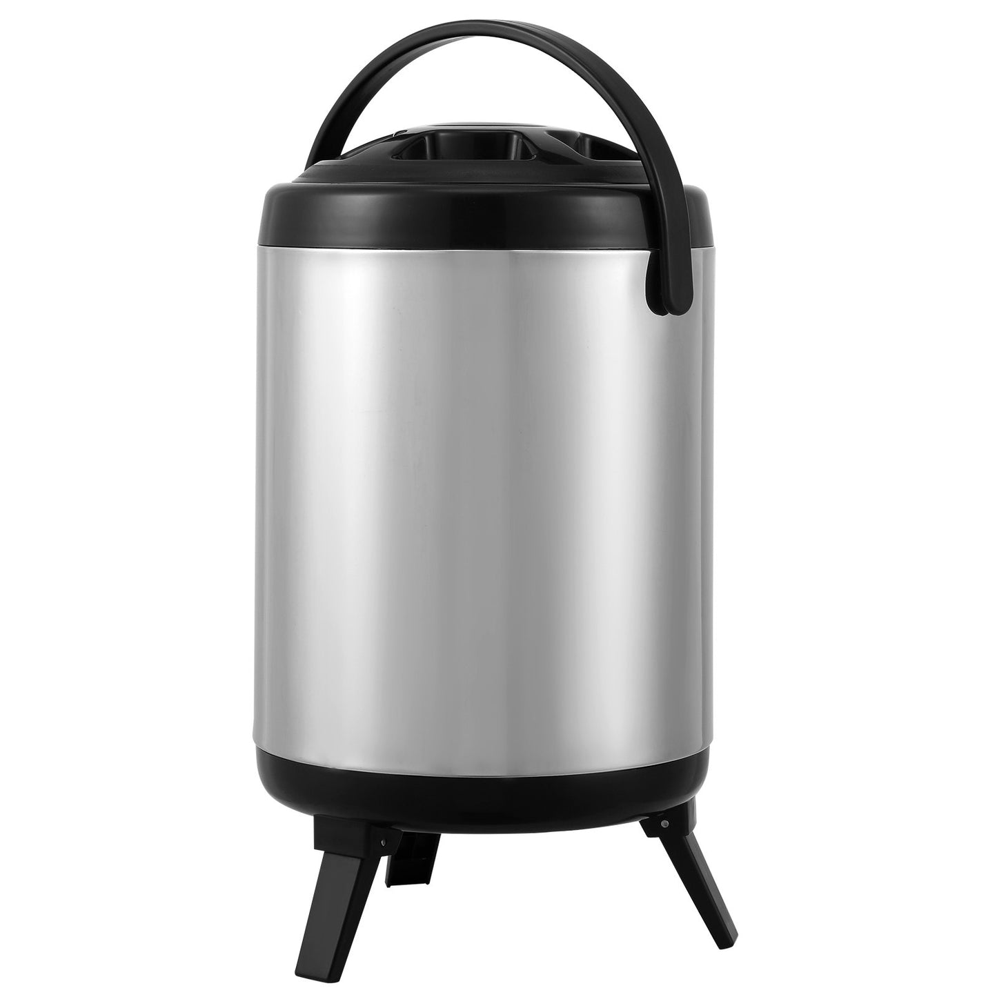 Rostfritt stål isolerad dryckesautomat, 1,5 gallon 6 liter, termisk server för varm och kall dryck med tapphandtag, livsmedelsklassad för varmt te Kaffe Vatten Restaurang Dryckesbutik