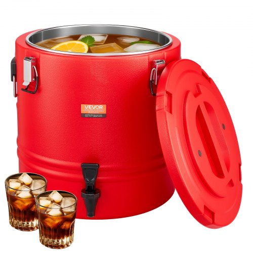 Isolerad dryckesdispenser för varma och kalla drycker 8 gallon/30 liters kylkanna