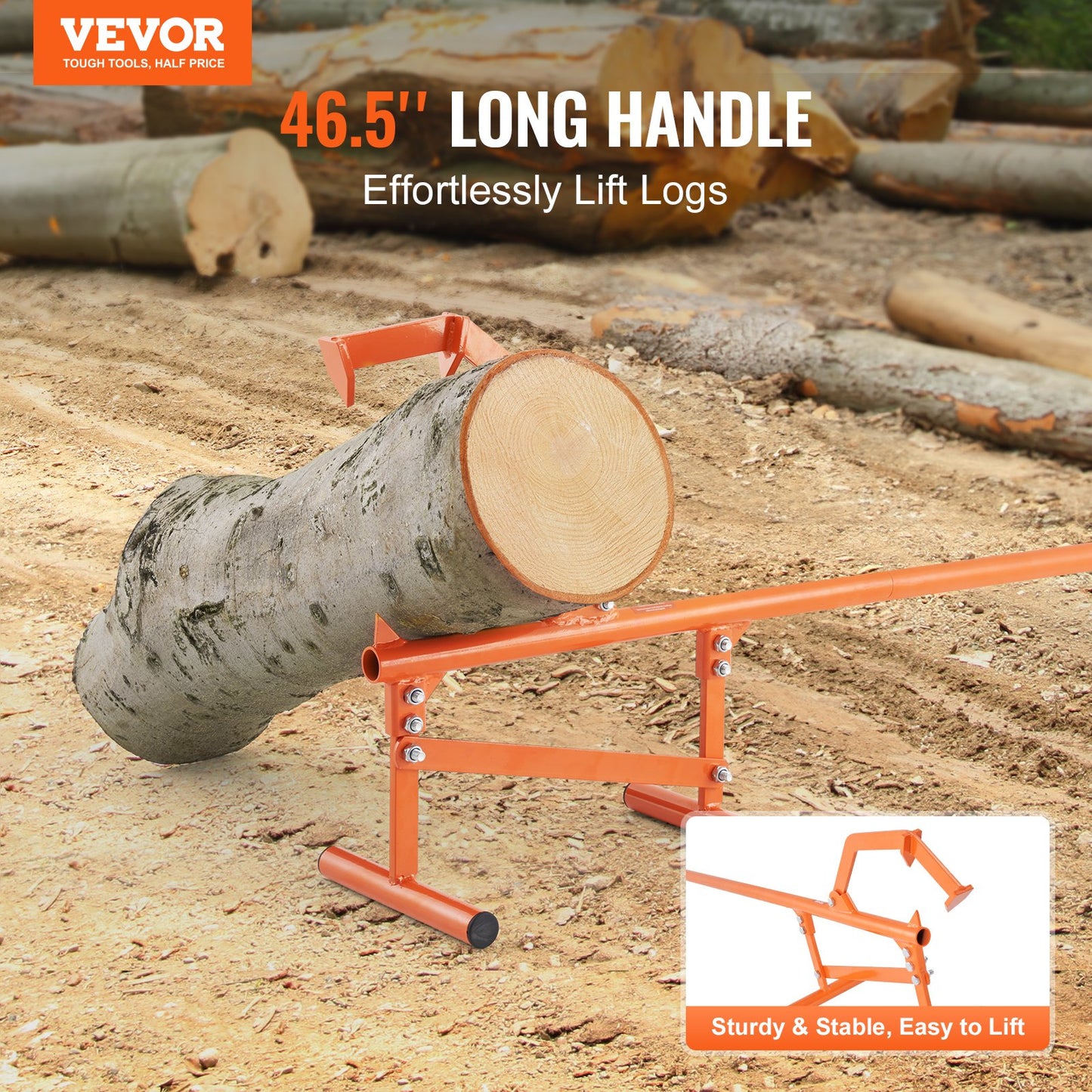Timberjack 46,5 i Heavy Duty stocklyftare för rullning av max 15" Dialogs
