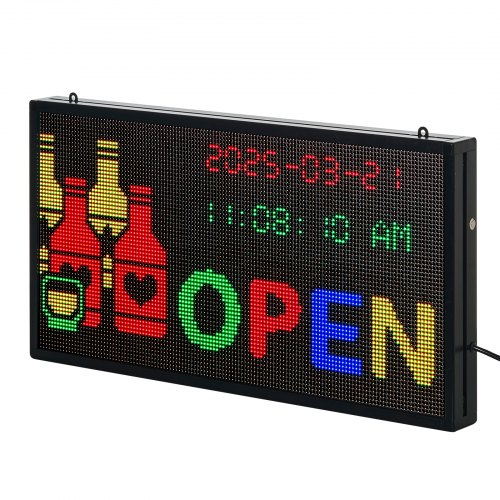 27x14 tum Programmerbar LED-skylt Digital rullande displaykort P5 Fullfärg | EU