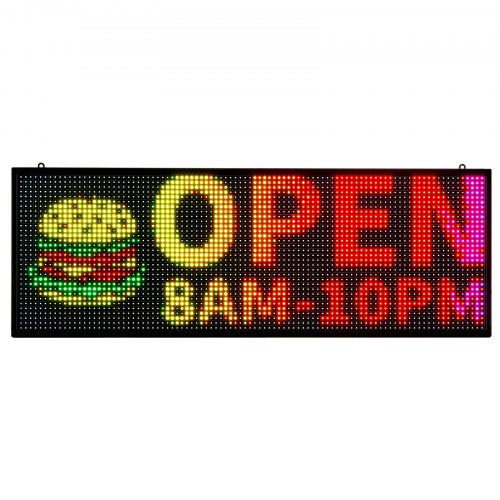40x14 Zoll programmierbare LED-Schild-Laufschrifttafel P10 Vollfarbe | EU