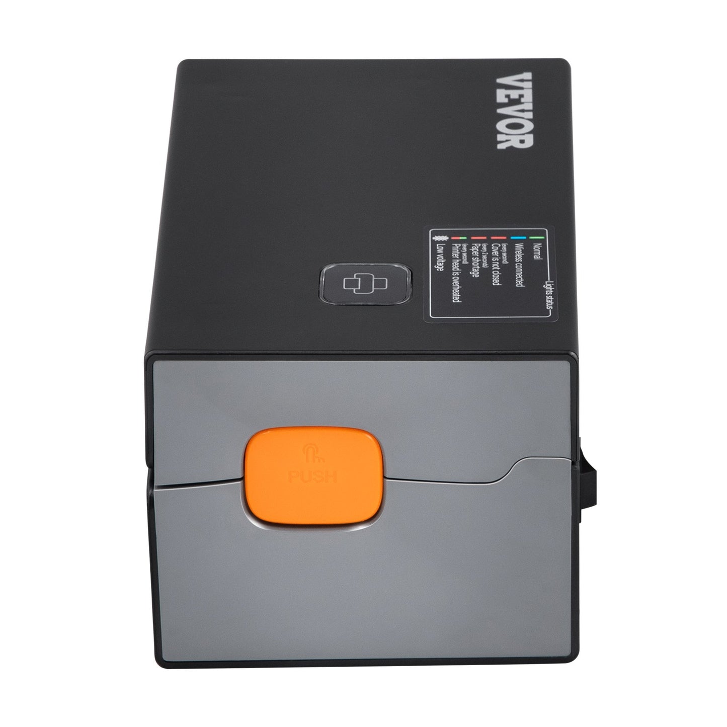 Termisk etikettskrivare, 300DPI för 4x6 postpaket, Bluetooth och automatisk etikettigenkänning, stöd för Windows/MacOS/Linux/Chromebook/Android/IOS, kompatibel med Amazon, eBay, Etsy, etc, svart