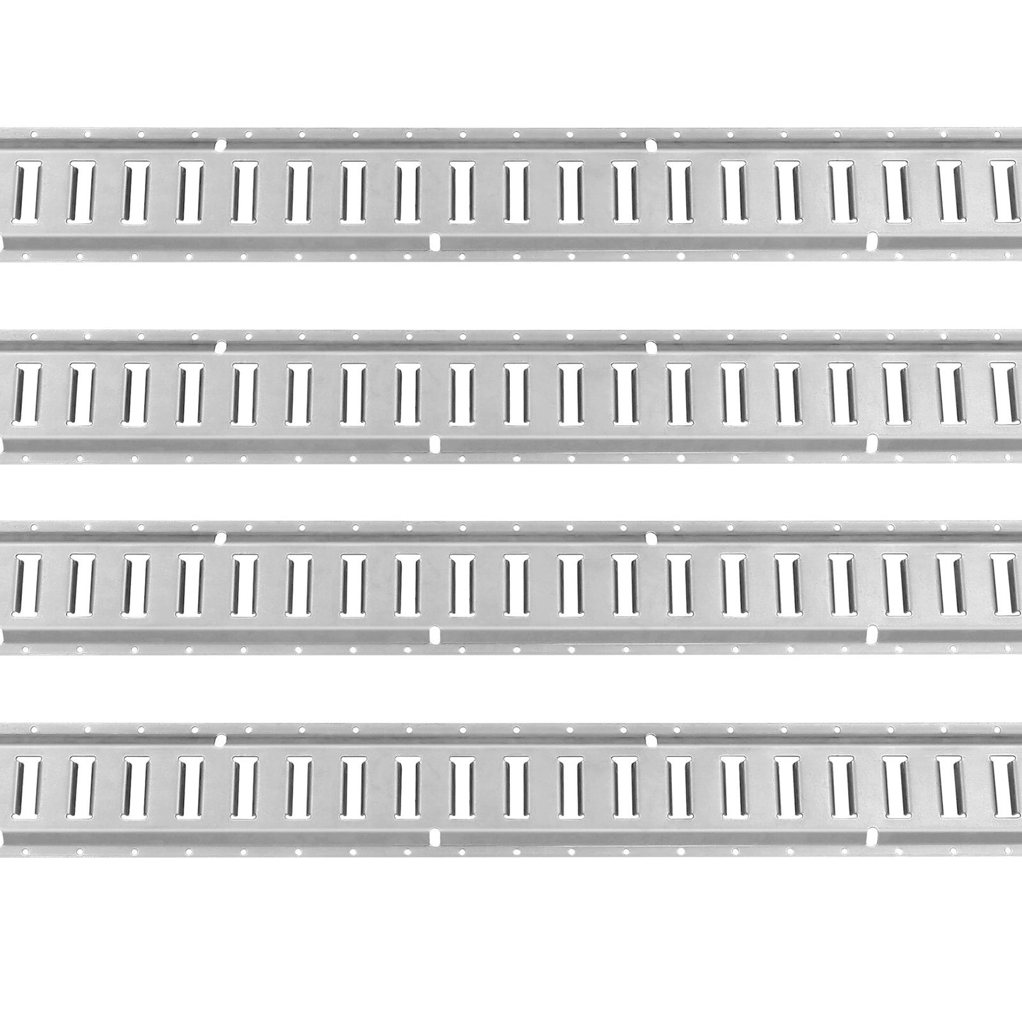 E Track Tie-Down Rail Kit, 34PCS 5FT E-Track Set Includes 8 Steel Rails & 2 Single Tracks & 8 O-Rings & 8 Fasteners with D-Ring & 8 End Caps, Securing Accessories for Cargo, Motorcycles and Bicycles