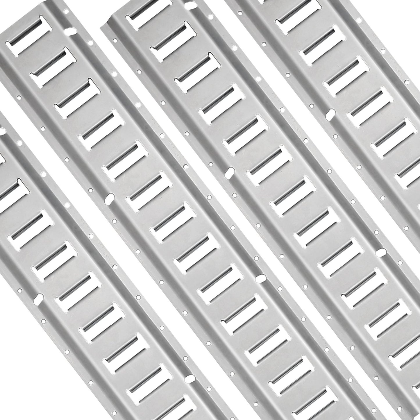 E Track Tie-Down Rail Kit, 34PCS 5FT E-Track Set Includes 8 Steel Rails & 2 Single Tracks & 8 O-Rings & 8 Fasteners with D-Ring & 8 End Caps, Securing Accessories for Cargo, Motorcycles and Bicycles