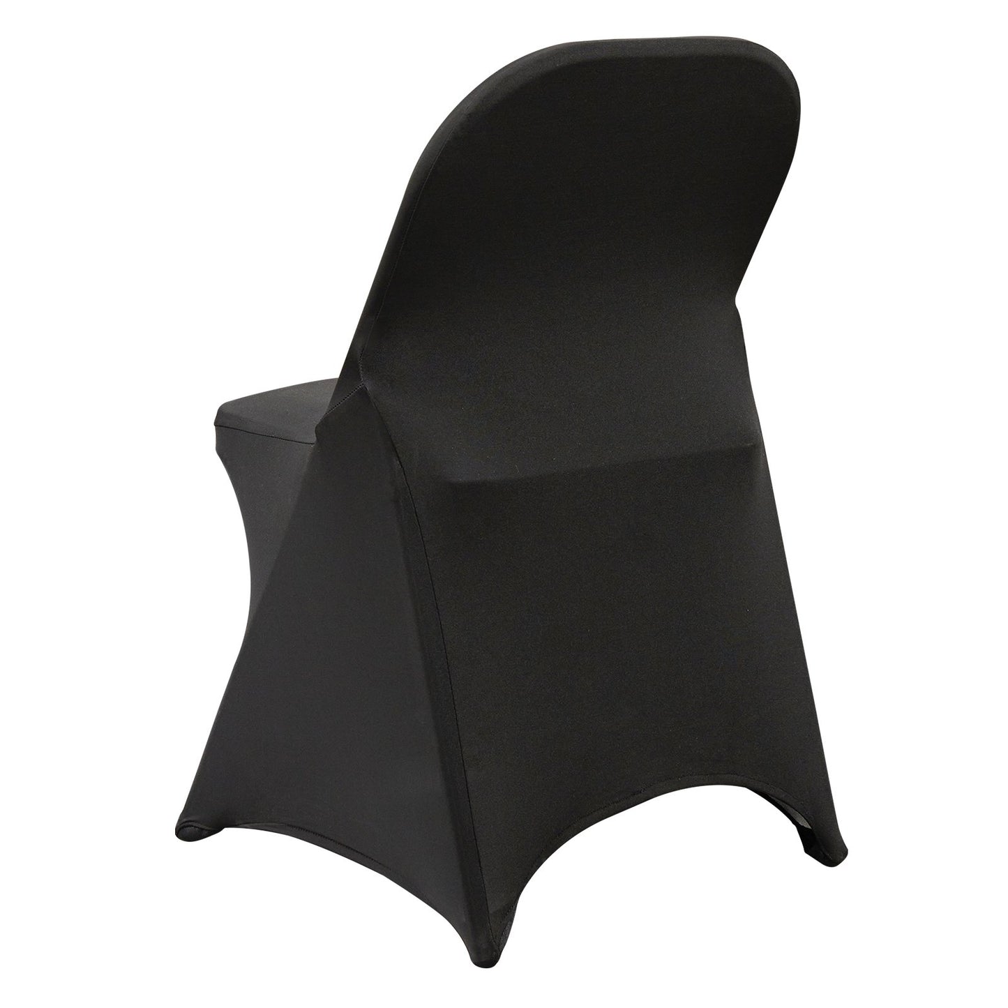 50PCS Black, Stretch Spandex Folding Chair Covers, Universal Fitted Chair Covers, Removable Washable Protective Covers, for Wedding, Holiday, Banquet, Party, Celebration, Dinners