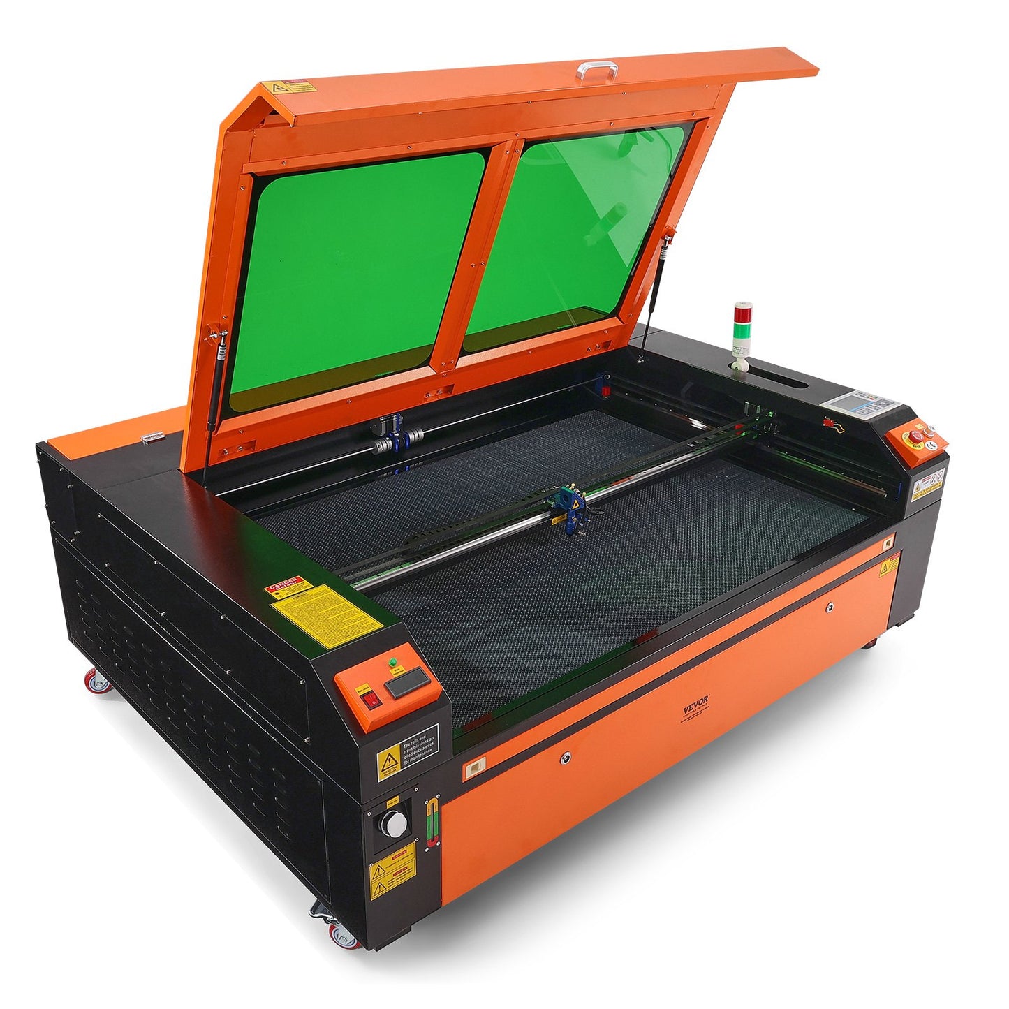 130W CO2 Laser Engraver, 35 x 55 in, 19.7 IPS Laser Cutter Machine with 2-Way Pass Air Assist, Compatible with LightBurn, CorelDRAW, AutoCAD, Windows, Mac OS, Linux, for Wood Acrylic Fabric More