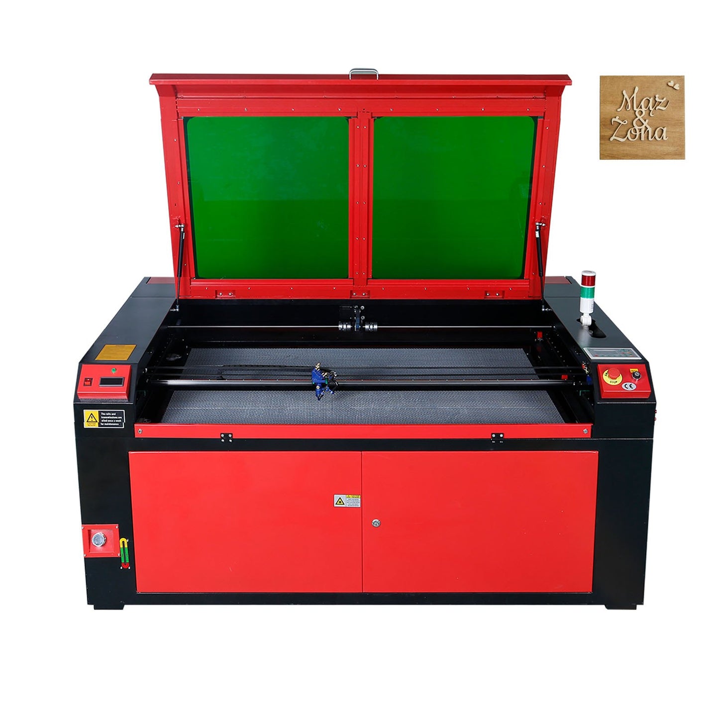 130W CO2 Laser Graveur Gravur Carving Druckmaschine 900x1400mm Arbeitsbett