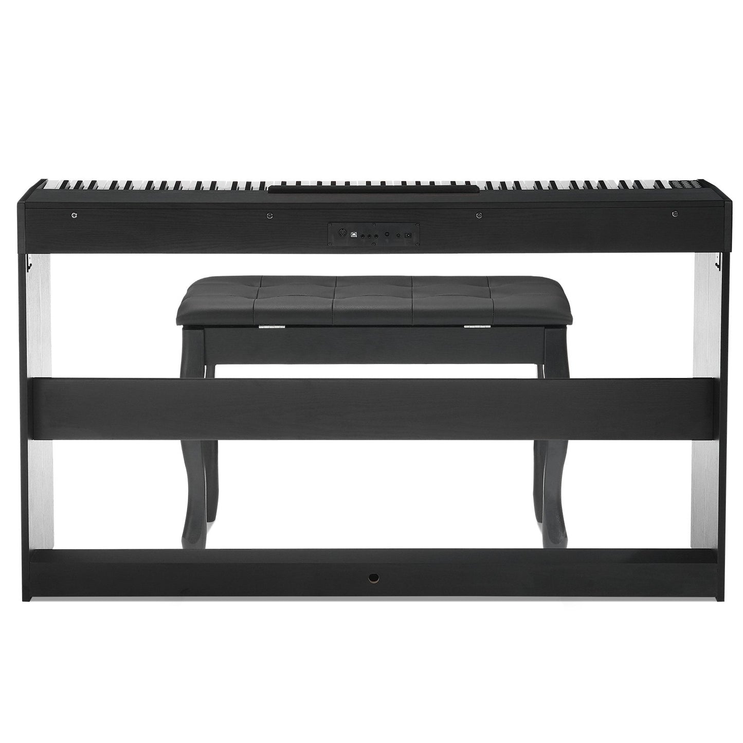 88-tangenter Helviktad digitalpiano Dubbelklaviaturläge Skåpfäste Bänk