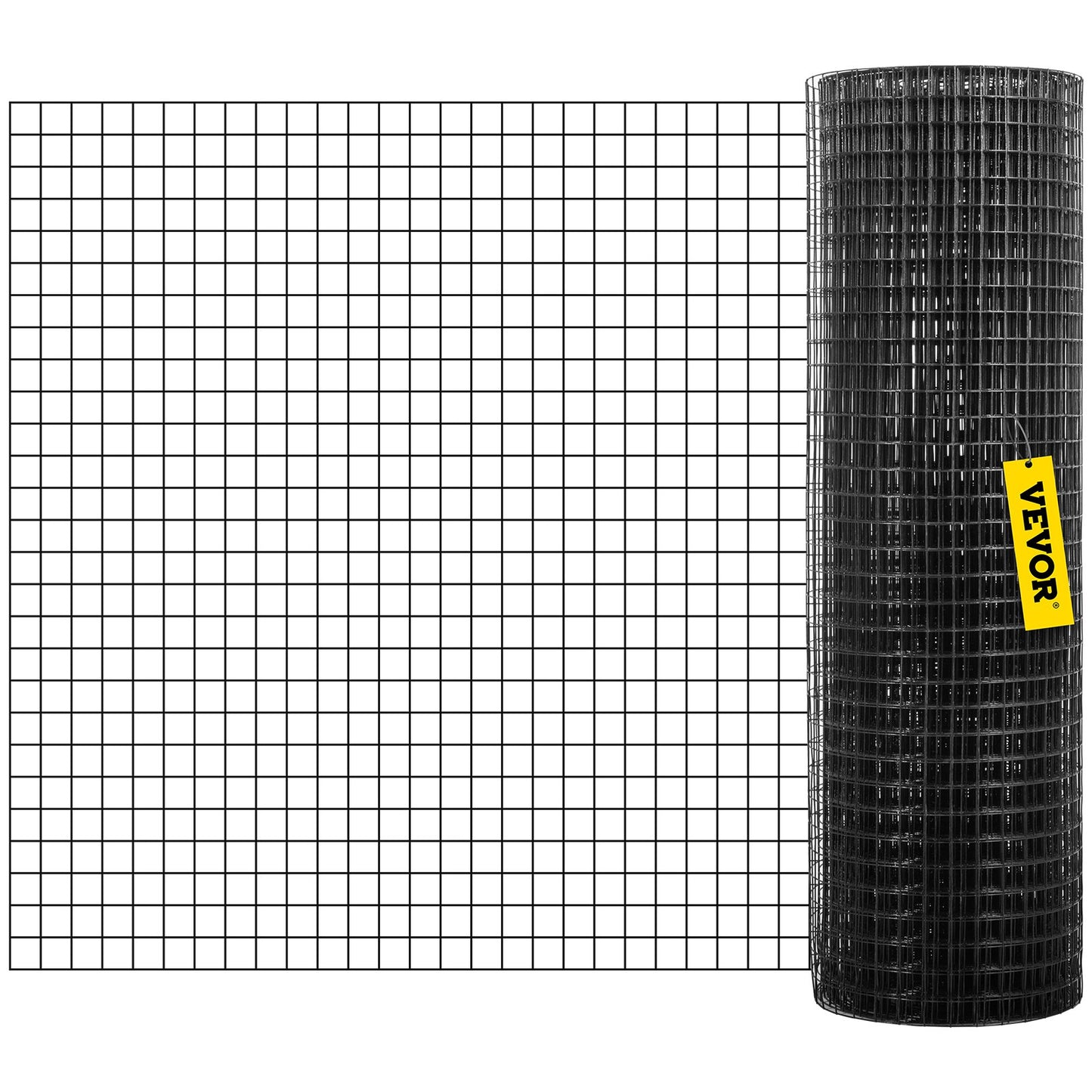 Maschendrahtgewebe, 24 x 100 Fuß und 1 x 1 Zoll Maschenweite, verzinkter Stahl, vinylbeschichtet, 16 Gauge, mit einer Schneidezange und einem Paar Stoffhandschuhen, für Gartenzäune und Tiergehege,
