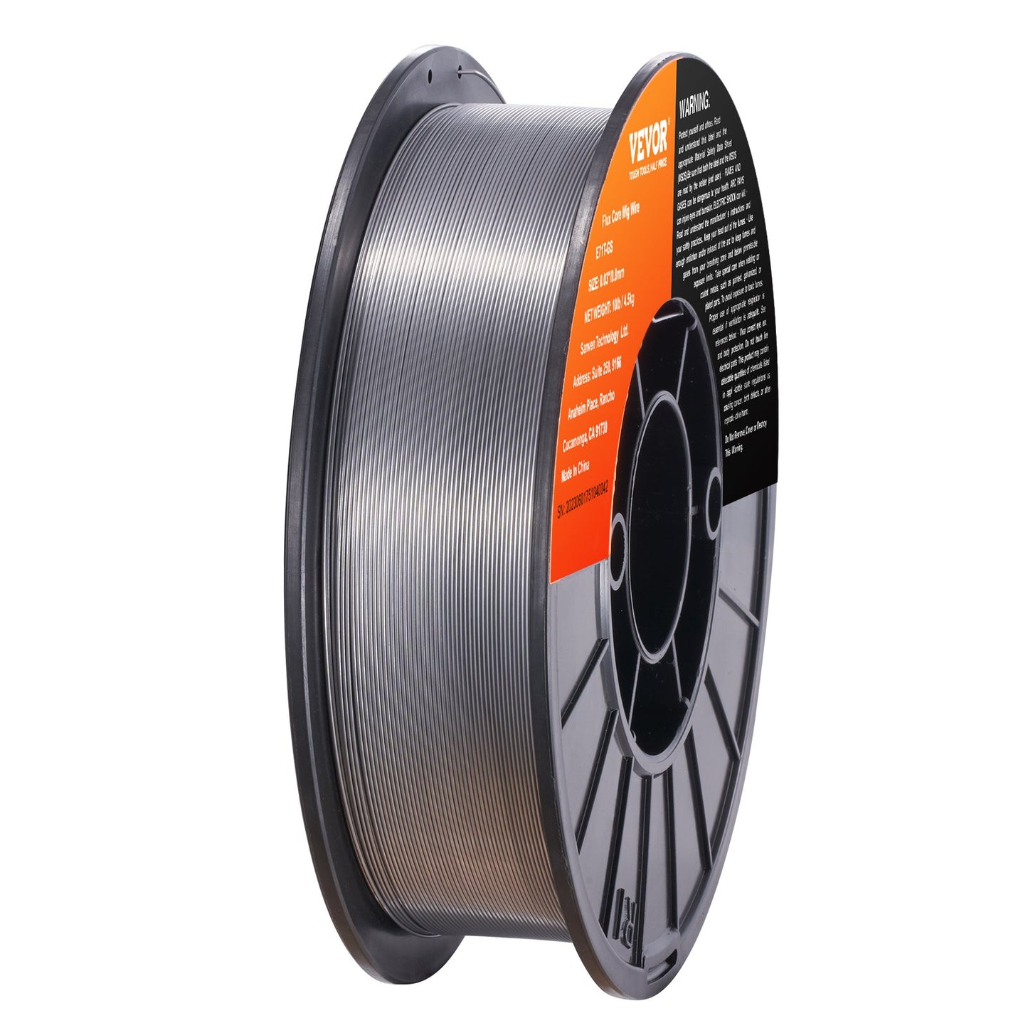 Flux Cored Welding Wire, E71T-GS 0.030-inch 10LBS, Gas-Free MIG Mild Steel Welding Wire with Low Spatter for All-Position and Outdoor Arc Welding