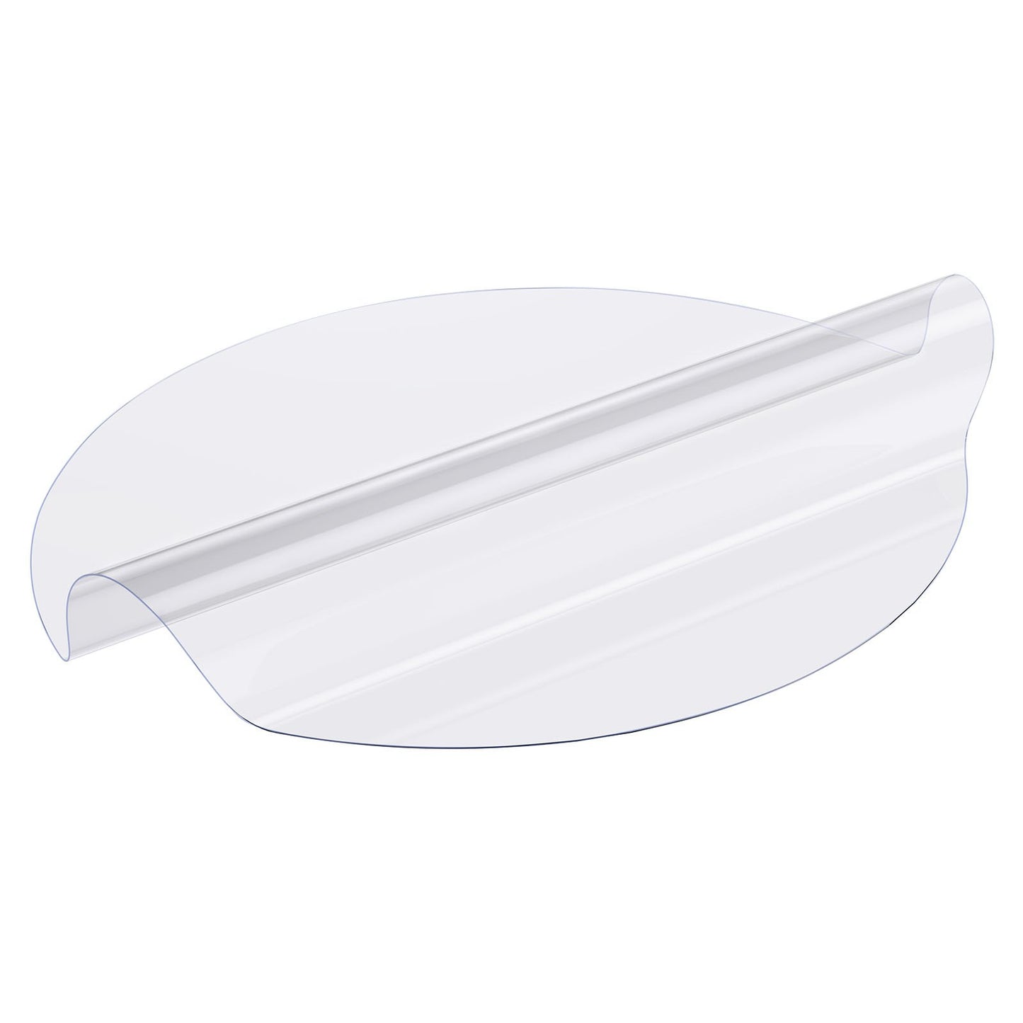 PVC bordsskydd 48 tum runt skrivbordsskydd i klar plast 2,0 mm tjockt