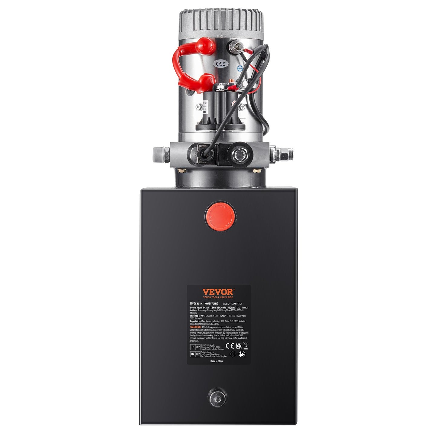 Hydraulic pump 12 Quarts single acting tipper pump Power Unit DC 12V