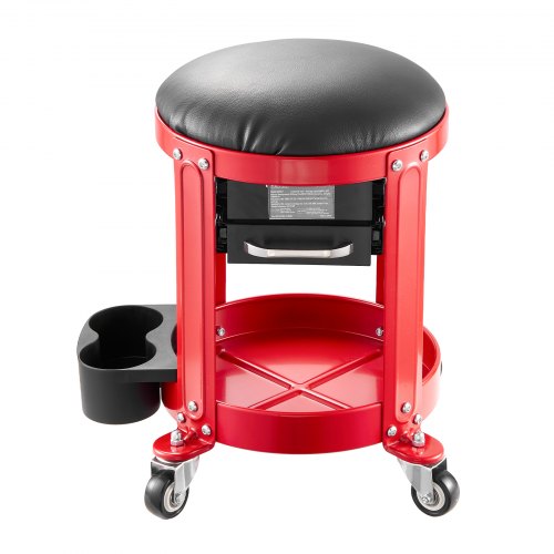 Rolling Mechanic Stool Garage Seat 300 lbs Load with Wheels and Storage | EU