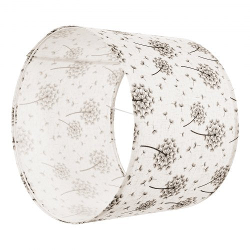 Lampskärmar Drum, 2-set, 33 x 33 x 25 cm (ljust maskrosmönster) | EU