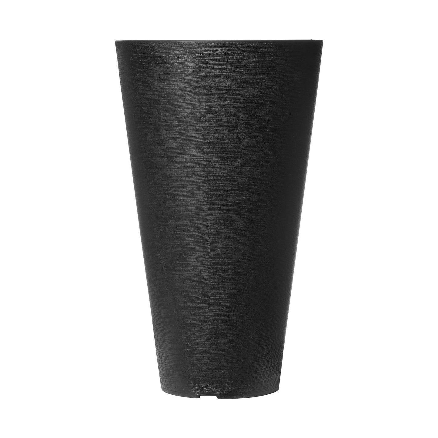 Tall Planter Set med 2 runda avsmalnande växtkrukor 24 in för utomhus inomhus