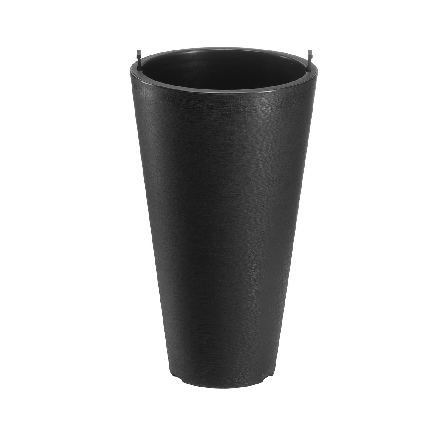 Tall Planter Set med 2 runda avsmalnande växtkrukor 24 in för utomhus inomhus