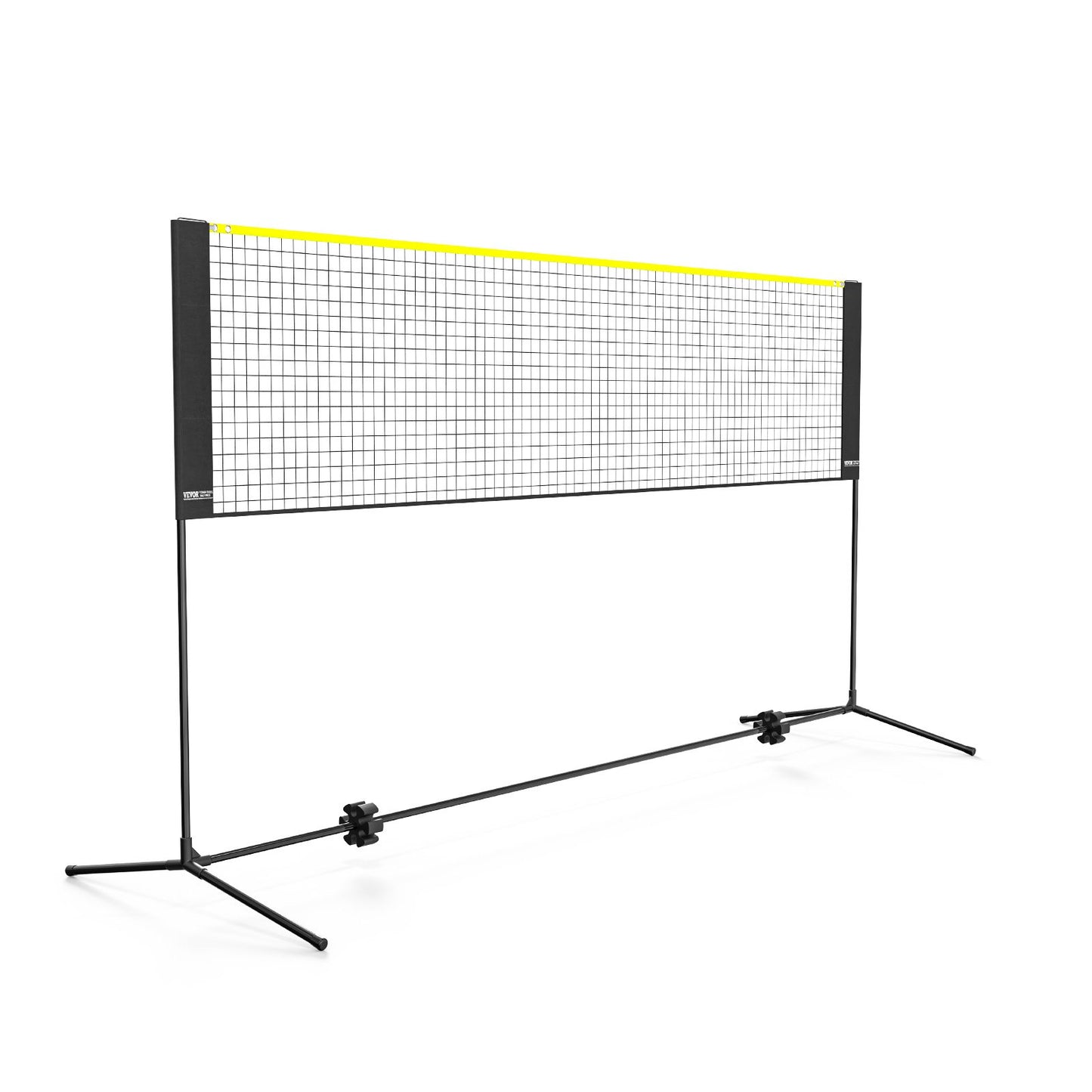 Badmintonnetz, höhenverstellbares Volleyballnetz, 3 m breites, zusammenklappbares Pickleballnetz, tragbares, einfach zu installierendes Tennisnetz-Set mit Stangen, Ständer und Tragetasche, für Kinderspiele im Garten im Innen- und Außenbereich