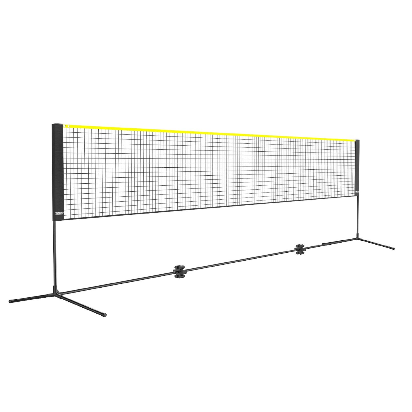 Badmintonnät, höjdjusterbart volleybollnät, 17 fot brett hopfällbart pickleballnät, portabelt lättinstallerat tennisnätset med stavar, stativ och bärväska, för barnbakgårdsspel inomhus utomhusbruk