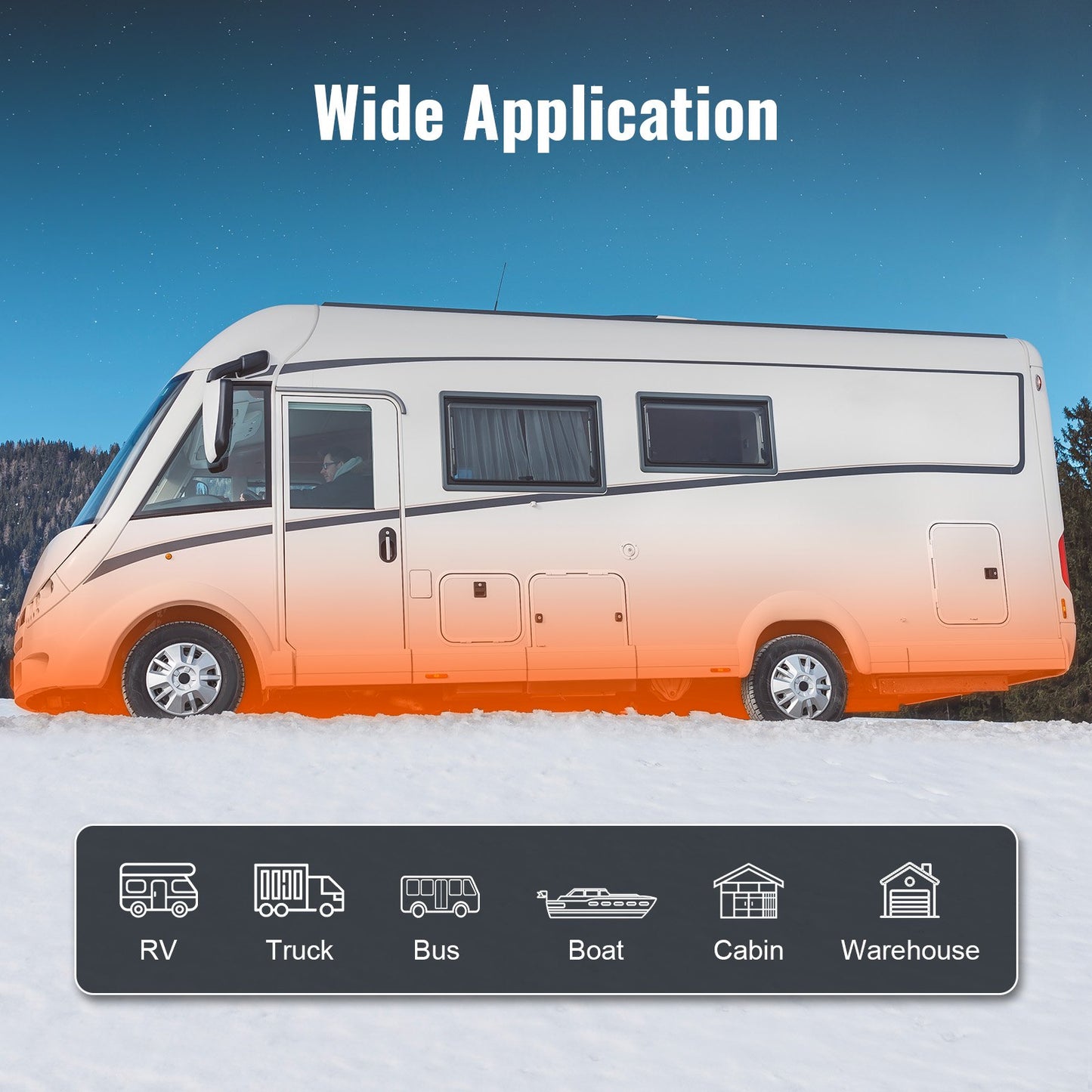 Diesel Luftvärmare 12V 2KW Bluetooth App LCD-skärm för bilbuss husbil inomhus