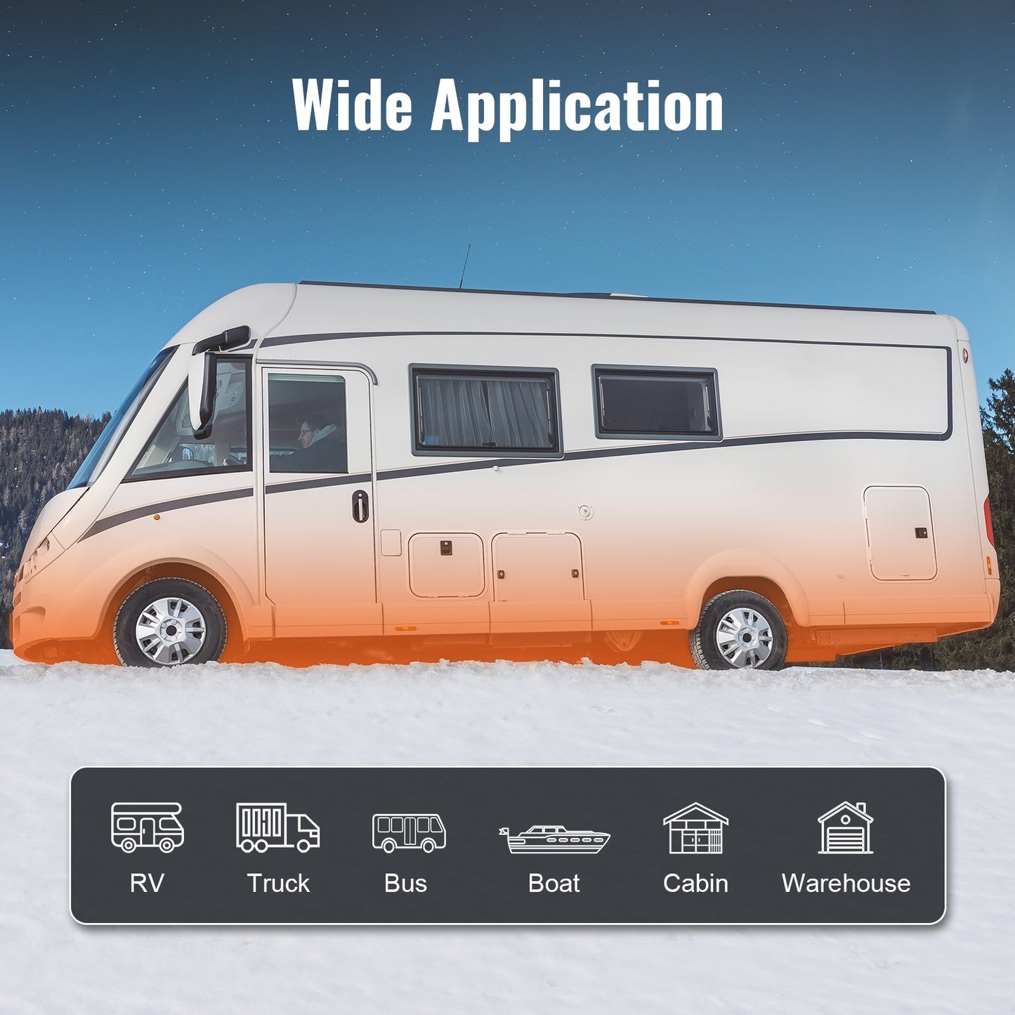 Diesel-Luftheizung, 12 V, 8 kW, Bluetooth-App, LCD-Display für Auto, Bus, Wohnmobil, Innenbereich