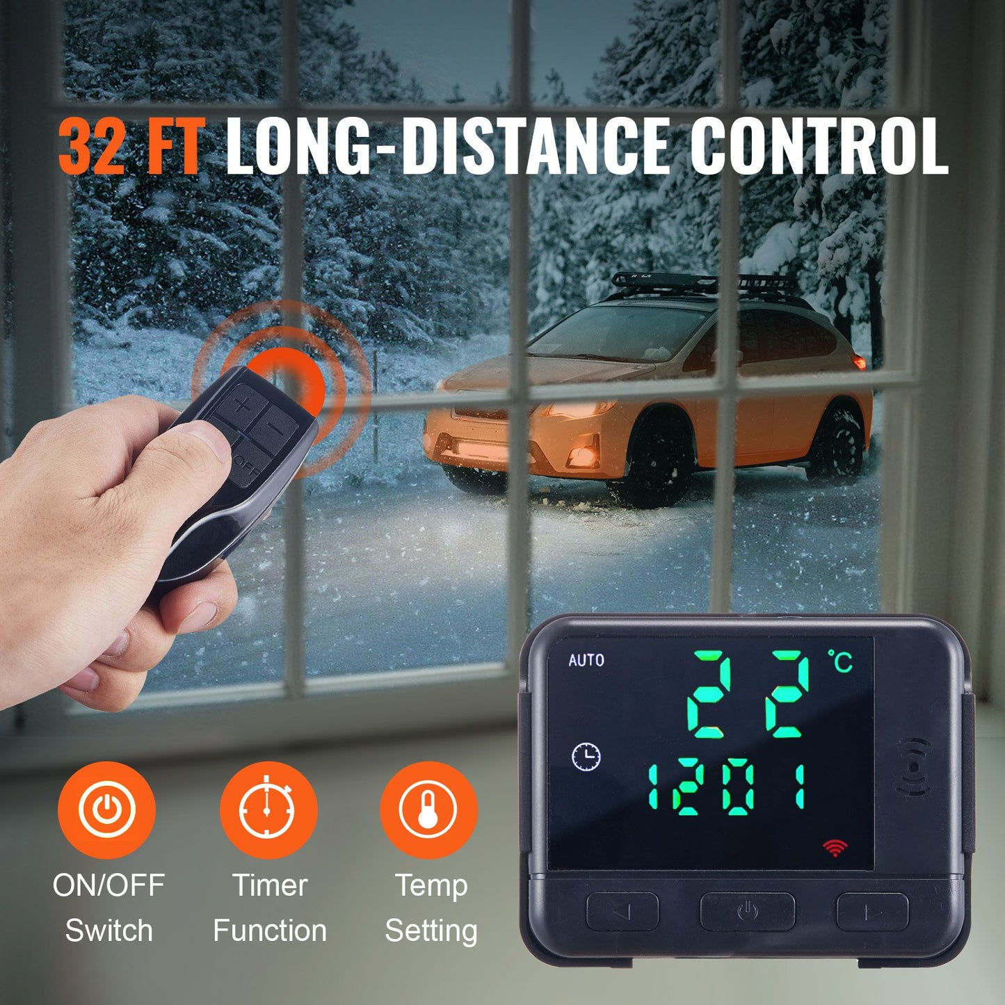 Diesel Air Heater All-in-one 12V 8KW LCD Remote Control for RV Indoor
