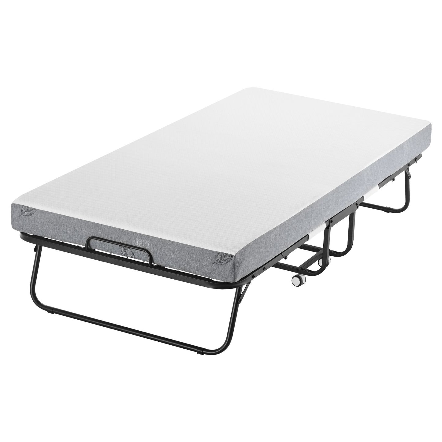Folding bed folding bed with 5 in foam mattress for adults and guest