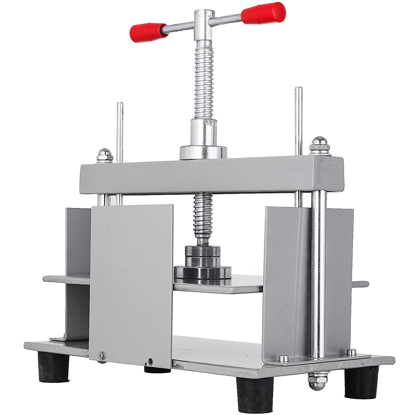 Manual Paper Press Machine, 12x8.6 Inch for A4 Paper Flat Press Machine, 10cm Thick Steel Frame Manual Flat Paper Press Machine, Paper Making Book Press