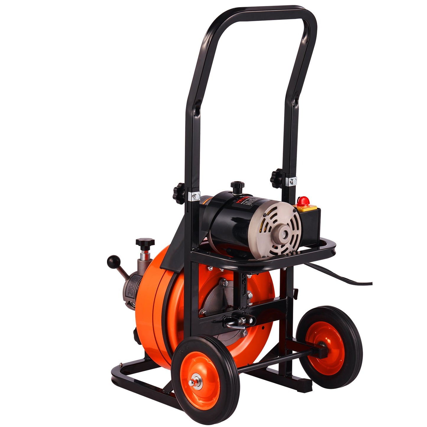 Drain Cleaning Machine Electric Drain Auger 50 FT x 3/8 In Auto Feed