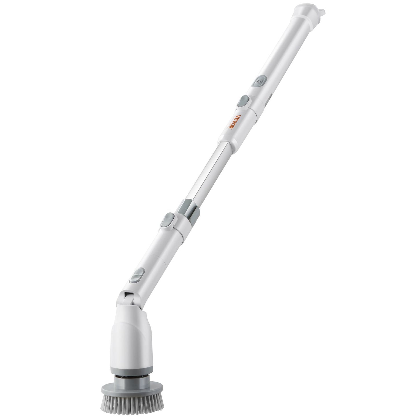Electric Spin Scrubber, sladdlös rengöringsborste med 2 justerbara hastigheter och utdragbart långt handtag, 1,5H Runtime Power Shower Scrubber med 4 utbytbara borsthuvuden för badrum, badkar, kakel