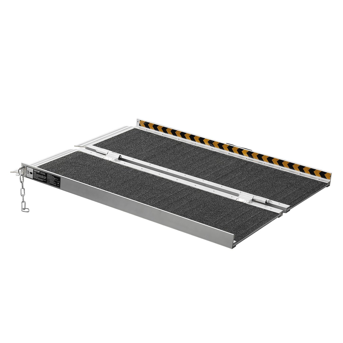 Tragbare Rollstuhlrampe, 2 Fuß, 800 lbs Tragkraft, rutschfeste, faltbare Schwellenrampe aus Aluminium, faltbare Rampe für Mobilitätsroller, Rollstuhlrampe, Behindertenrampe für Haustreppen, Treppen, Türen, Bordsteine