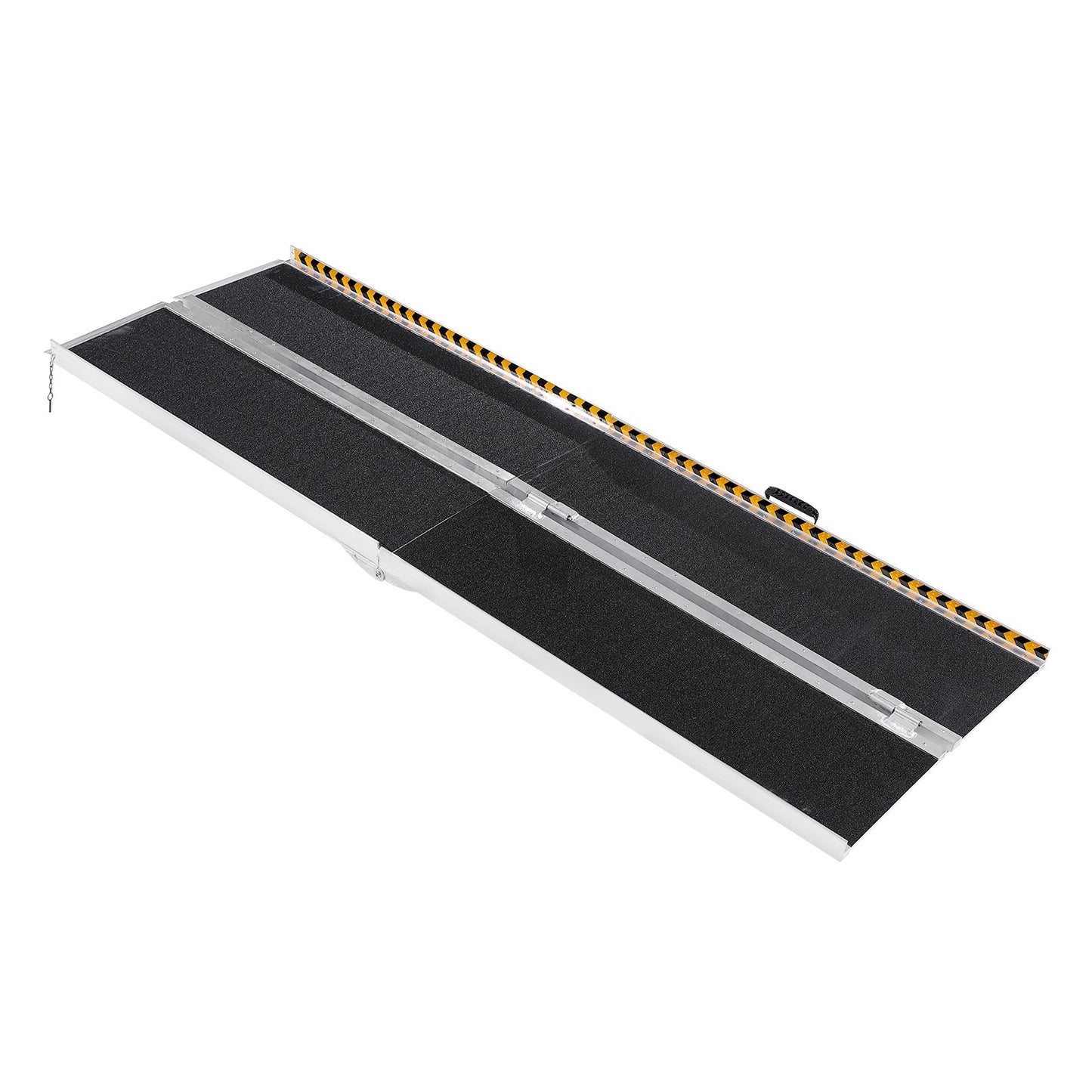Bärbar Rullstolsramp, 8 fot 800 lbs Kapacitet, Halkfri fällbar tröskelramp i aluminium, hopfällbar Mobility Scooter Ramp Rullstolsramp, Handikappramp för hemtrappor, trappor, dörröppningar, trottoarkanter