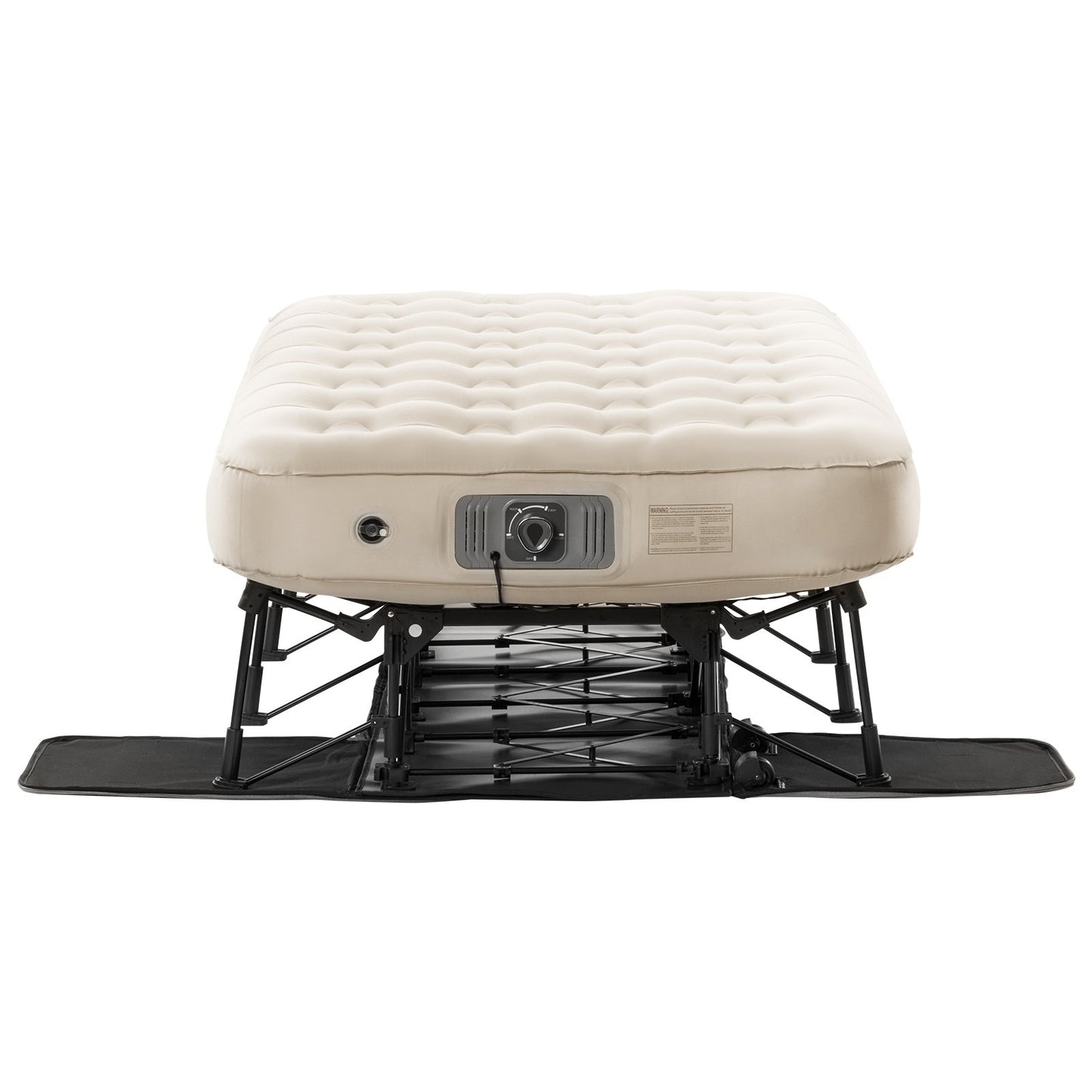 Air mattress with frame and pump 1 person inflatable camping bed 300lbs