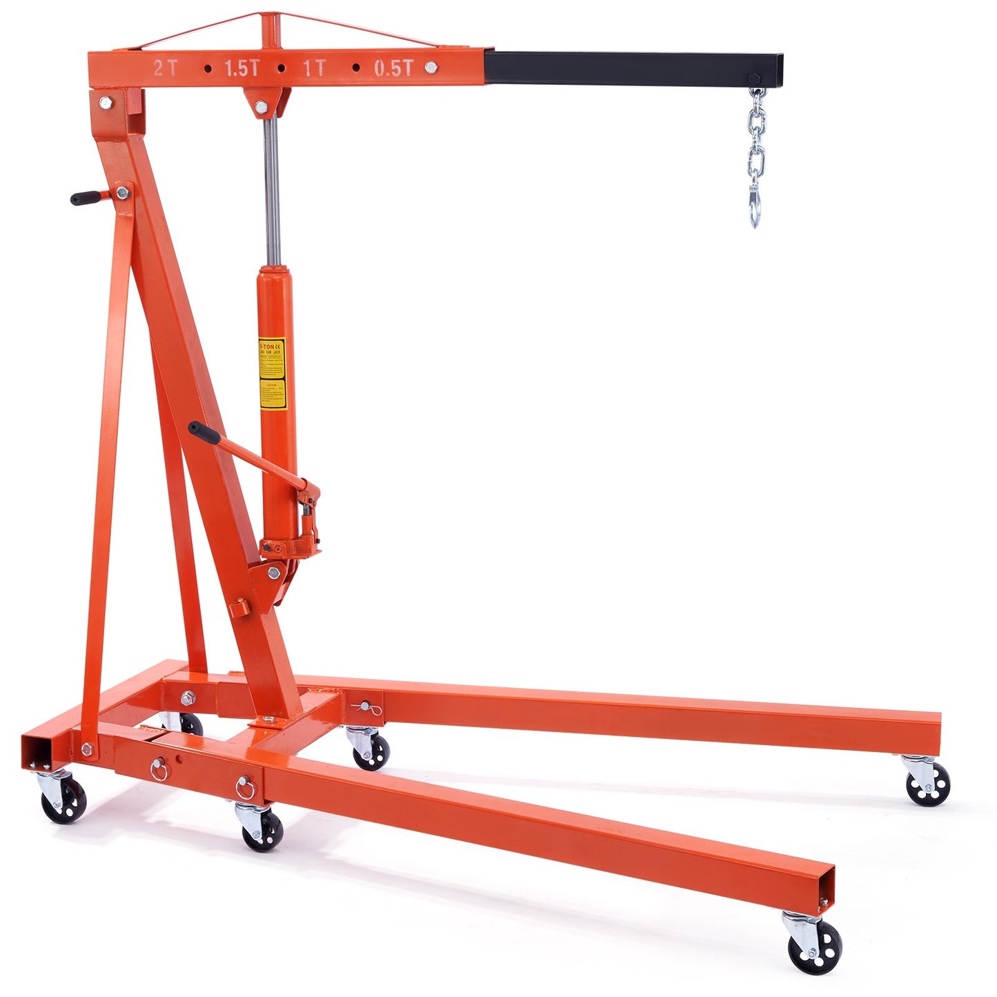 Motorlyftslyftare 4400 LBS/2 TON Cherry Picker Shop Kran lastlyftsverktyg