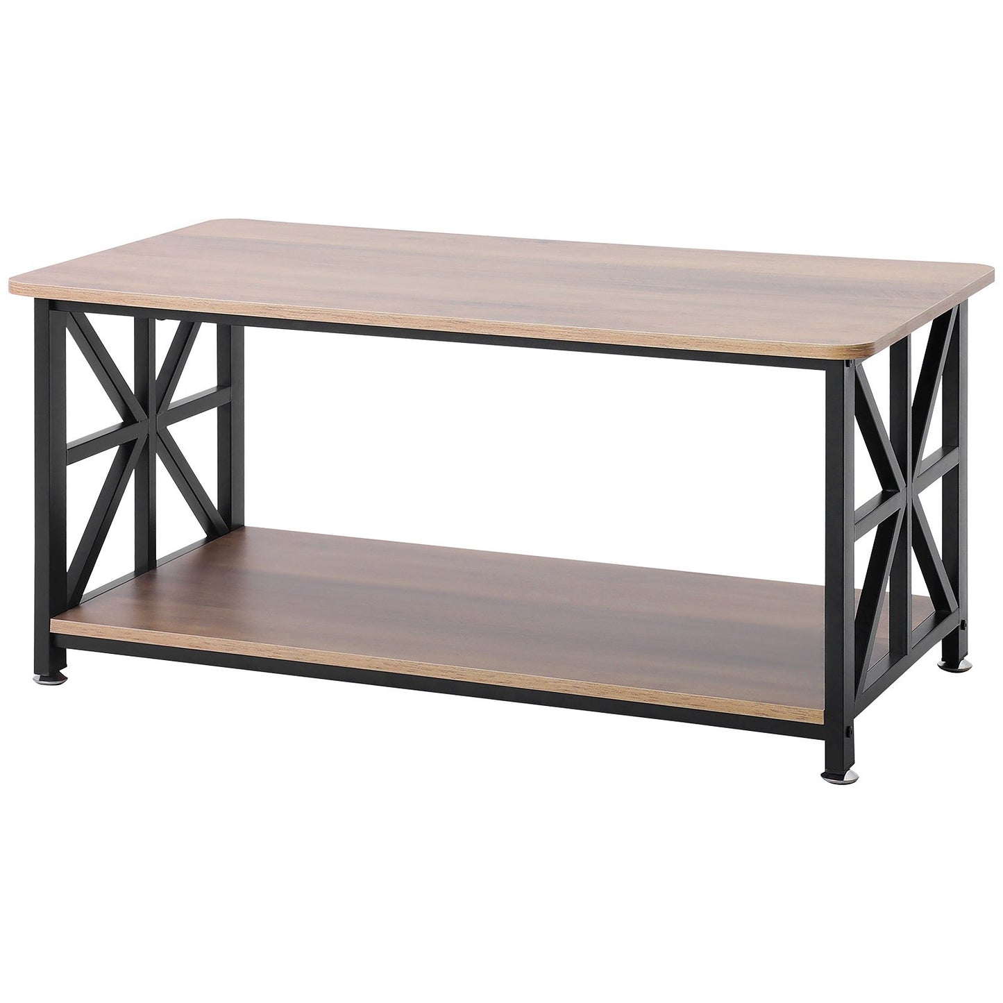 40" Farmhouse Soffbord Rektangulärt bord med öppet förvaringsfack
