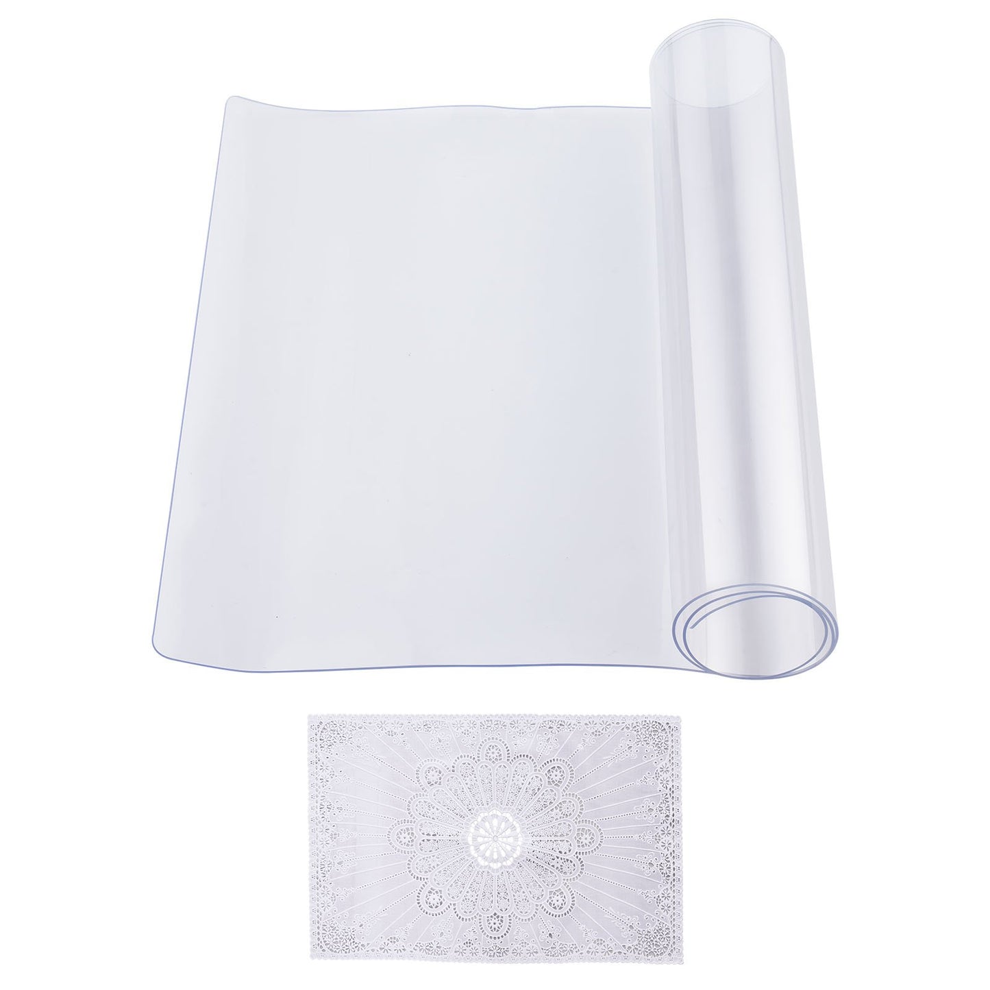 PVC bordsskydd 14x24 tum klar plast skrivbordsskydd 1,5 mm tjock
