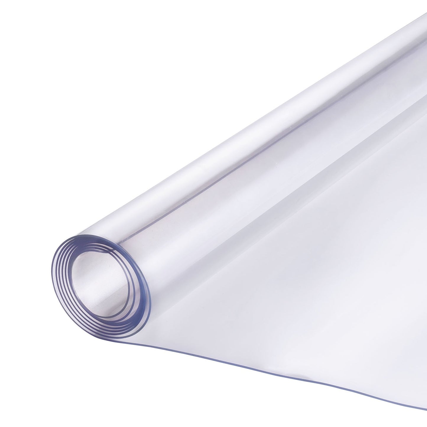 PVC table cover 48x48 inch clear plastic desk cover 1.5mm thick